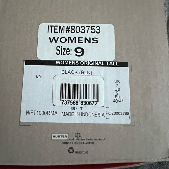 Women’s original tall Hunter Boots NIB - Picture 8 of 10